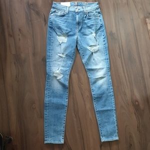 7 For All Mankind High Waist Skinny Jeans
